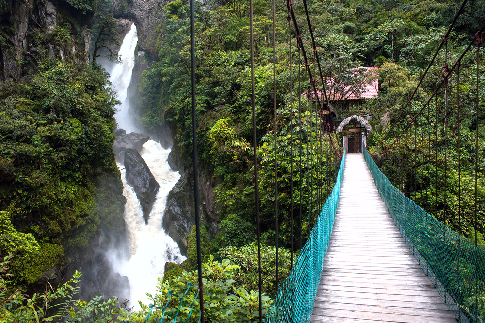 ecuador waterfall